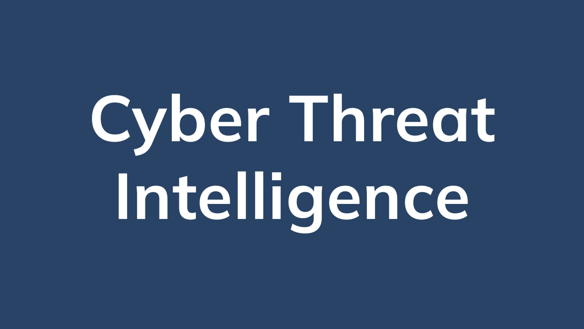 Cyber Threat Intelligence 